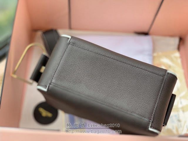 DELVAUX女包 Cool Box新色 巧克力色 德爾沃女手提包 Cl0020小方包巧克力 Delvaux手拎包 女單肩斜挎包  fcs1239